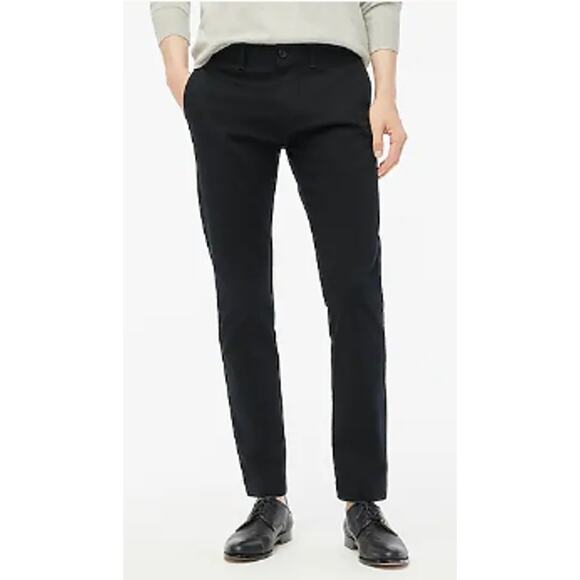 J.‎ Crew Athletic Slim-Fit Flex Chino Flat Front Pants in Black Size 38x34 - Picture 1 of 11